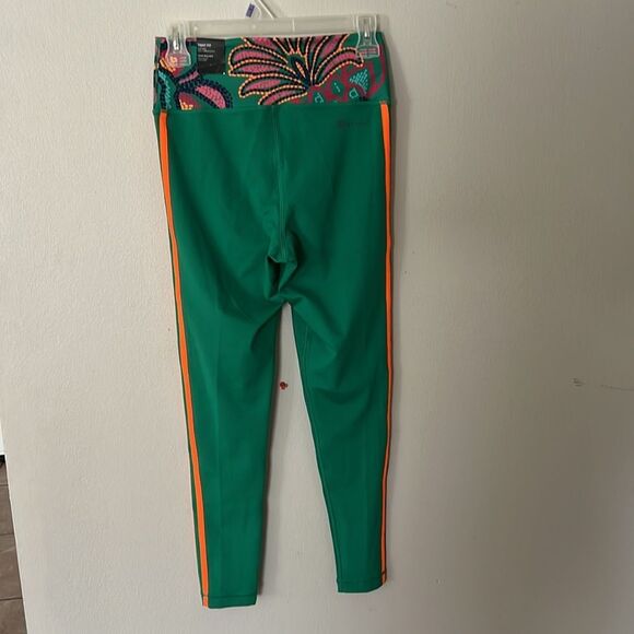 Farm Rio x Adidas Green and Orange Women's Leggings - Picture 4 of 10